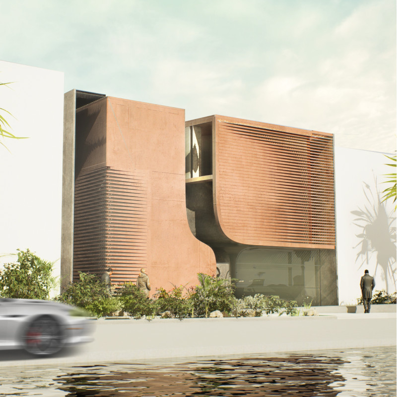 Charred Timber Facades and Exposed Concrete in a Sustainable Courtyard Housing Complex