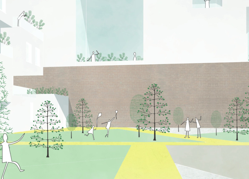 Charred Wooden Shingles and Modular Forms in Sustainable Community Spaces