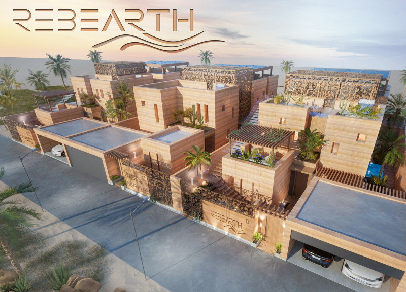 Rammed Earth Construction with Heat-Reflective Glass in Sustainable Desert Housing