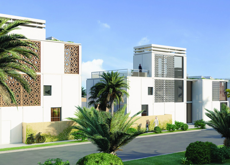 Natural Ventilation and Solar Design in Recycled Concrete Living Spaces