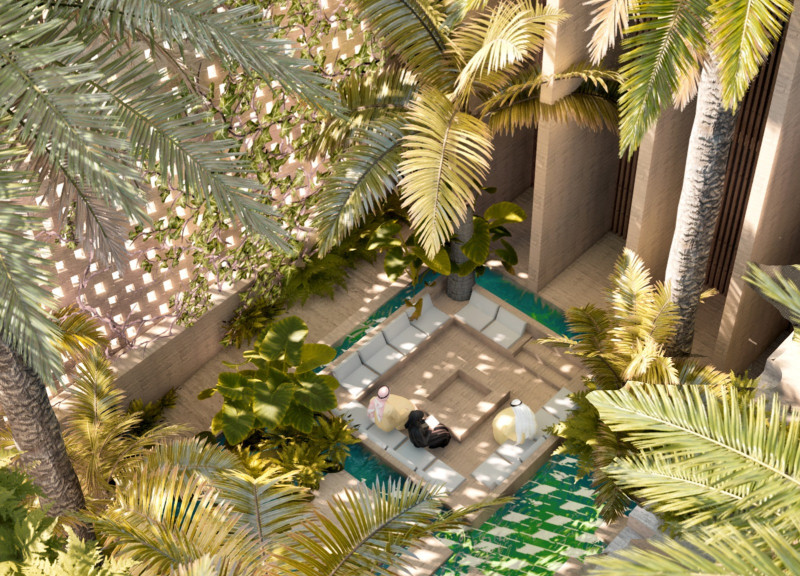 Wind Towers and Green Roofs Enhancing Biodiversity in a Sustainable Residential Ecosystem