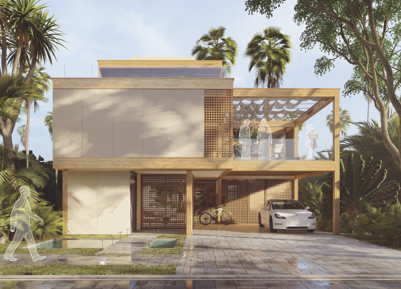 Charred Wooden Shingles and Cross-Laminated Timber in a Harmonious Residential Design