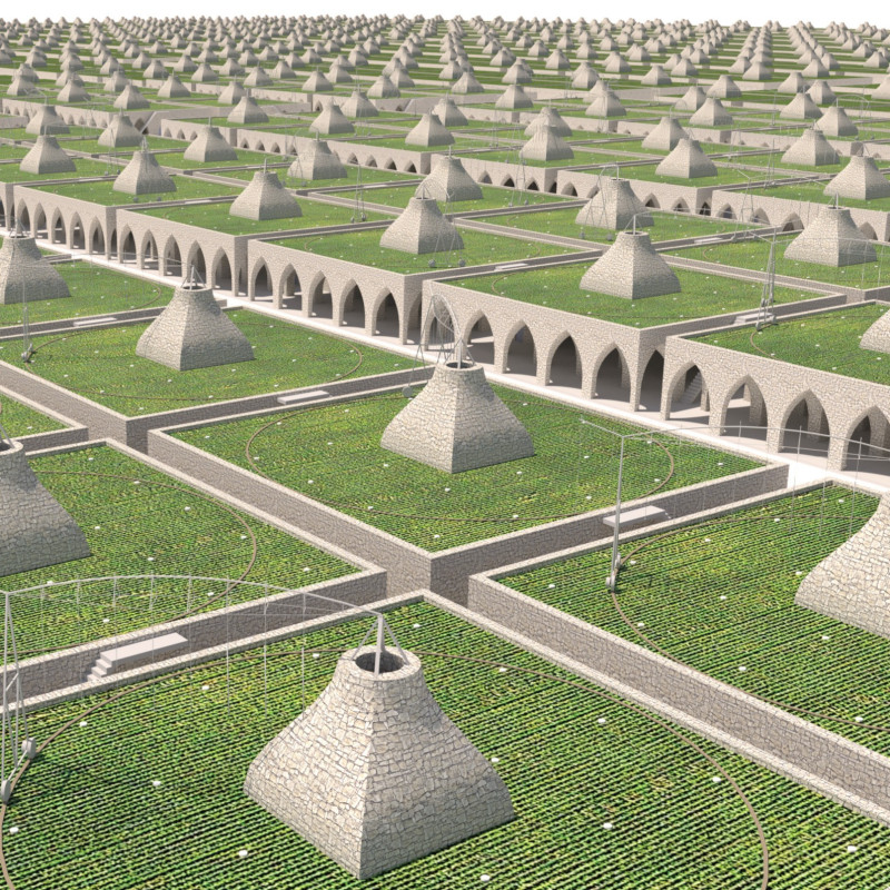 Rooftop Gardens and Local Stone Embrace in Sustainable Urban Living