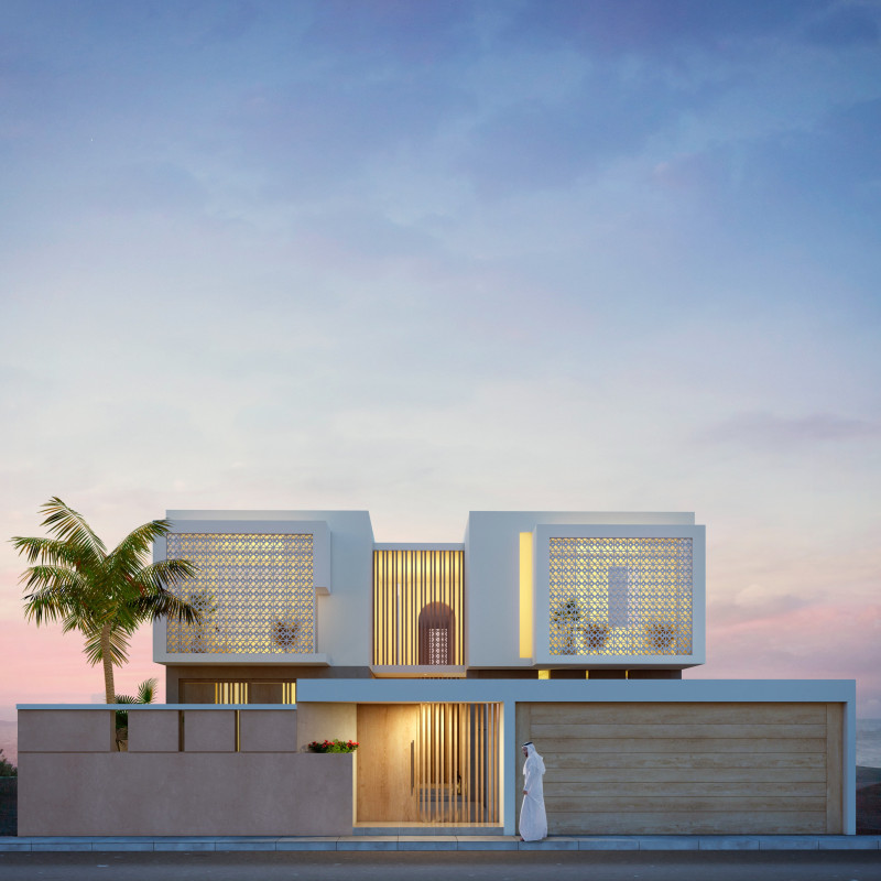 Charred Timber Screens and Natural Ventilation Define a Modern Family Residence in the Uae