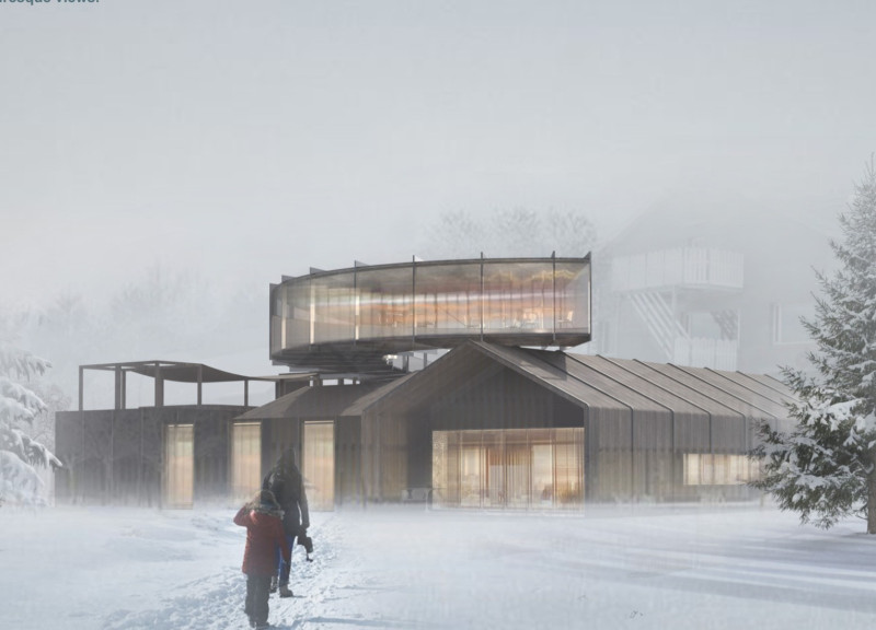 Circular Skylight Loop and Aluminum Cladding Enhance Tranquil Retreat Experience