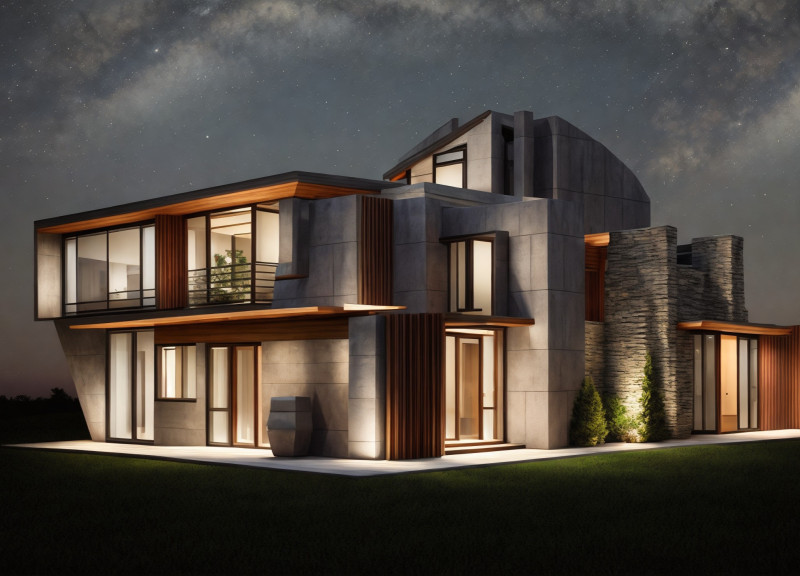 Charred Wooden Shingles and 3d-Printed Elements Shape a Modular Sustainable Residence