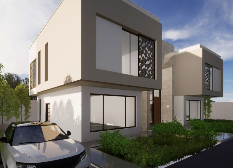 Charred Wooden Shingles and Aerated Concrete Create a Contemporary Family Home Focused on Cultural Integration