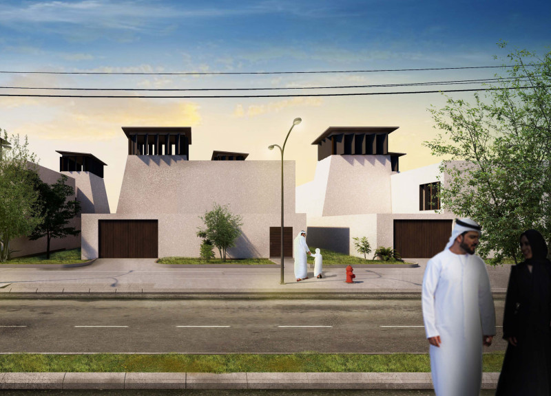 Wind Towers and Natural Clay Walls in a Sustainable Residential Design