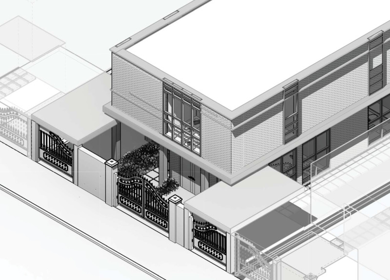 Photovoltaic Glass Facade with Sour-Cred Brick and Adaptable Living Spaces