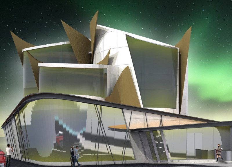 Corten Steel and Glazing Integrated into a Brewery and Spa Nestled by Myvatn Lake