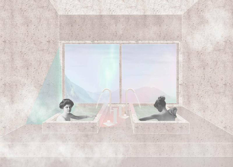 Metal Facade and Warm Concrete in a Wellness Retreat Surrounded by Nature