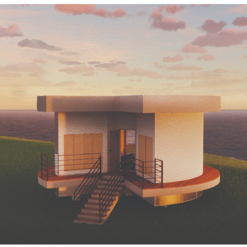 Charred Wood Facades and 3d-Printed Components in a Coastal Living Space