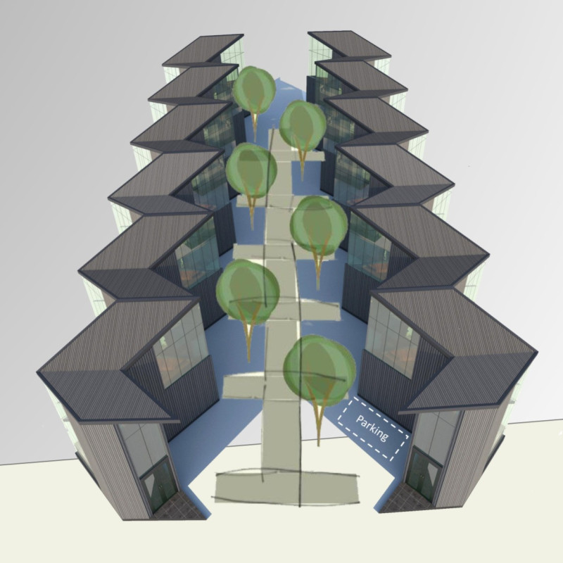 Butterfly Roof Design with Recycled Materials Enhances Compact Living Space