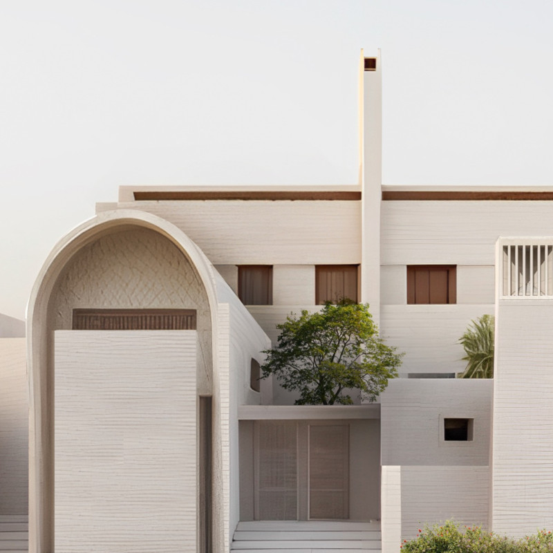 Natural Cooling Solutions and Earthen Materials in a Family-Oriented Residential Architecture