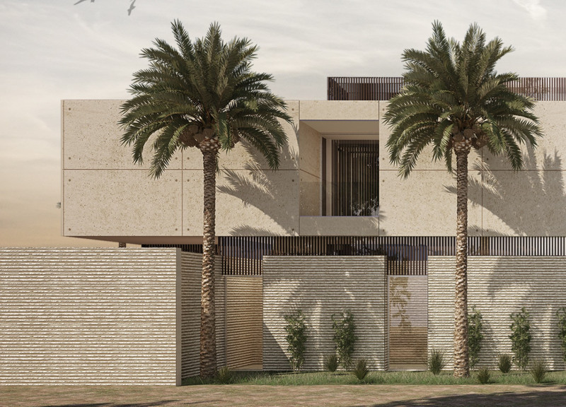 Passive Cooling Techniques with Exposed Aggregate and Courtyards for Sustainable Family Living