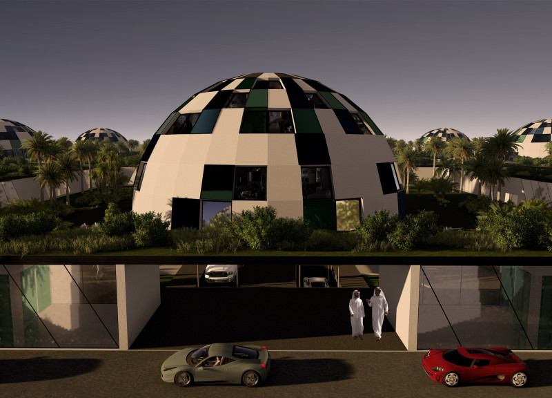 Hydroponic Gardens and Piterak Cladding in Desert Residential Design