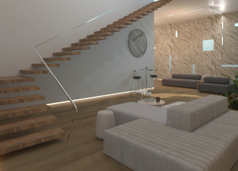 Curved Roof and Local Stone Integration in a Sustainable Family Villa