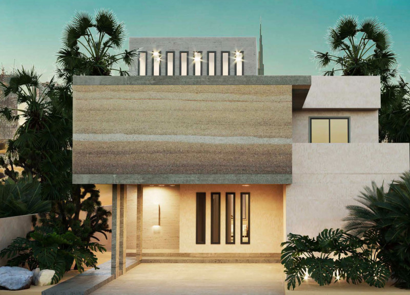 Adjustable Terraces and Wind Towers Crafted from Local Materials in a Modern Residential Setting