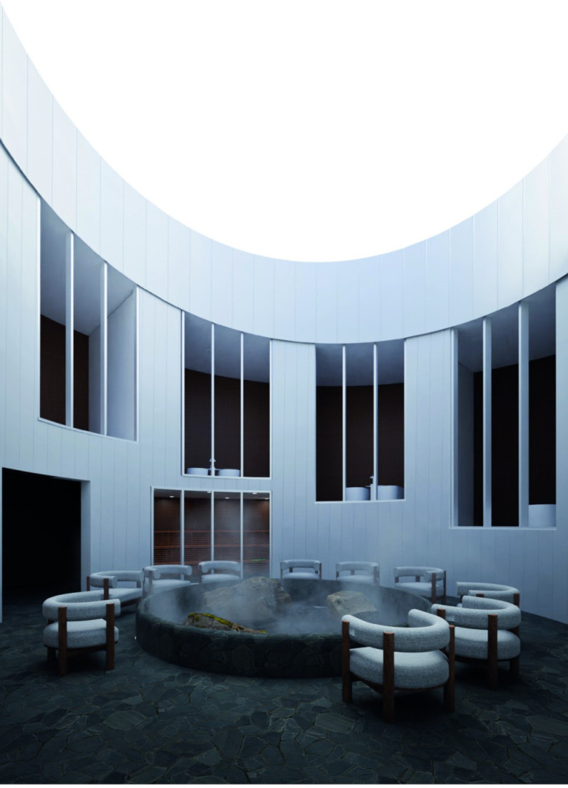 Circular Design Utilizing Natural Stone and Geothermal Features for Integrated Wellness Spaces