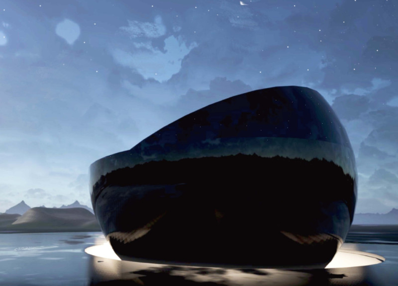 Basalt Facade and Circular Design Embrace a Volcanic Landscape for Contemplative Spaces