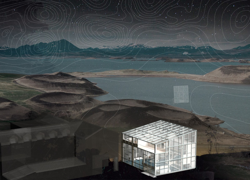 Blurred Glass Facades and Marble Water Features in a Hillside Spa Retreat