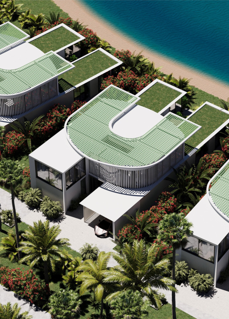 Charred Wooden Shingles and Precast Concrete Form a Biophilic Coastal Residence