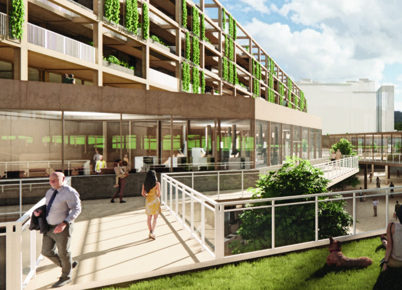 Charred Wooden Shingles and Cross-Laminated Timber Define Intergenerational Living Spaces