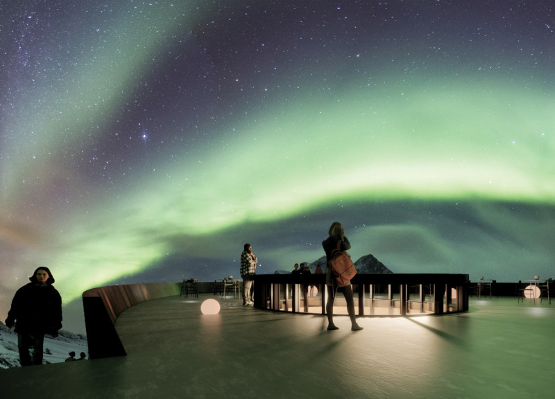 Geothermal Spa Featuring Cross-Laminated Timber and Corten Steel Infused with Local Brewing Culture