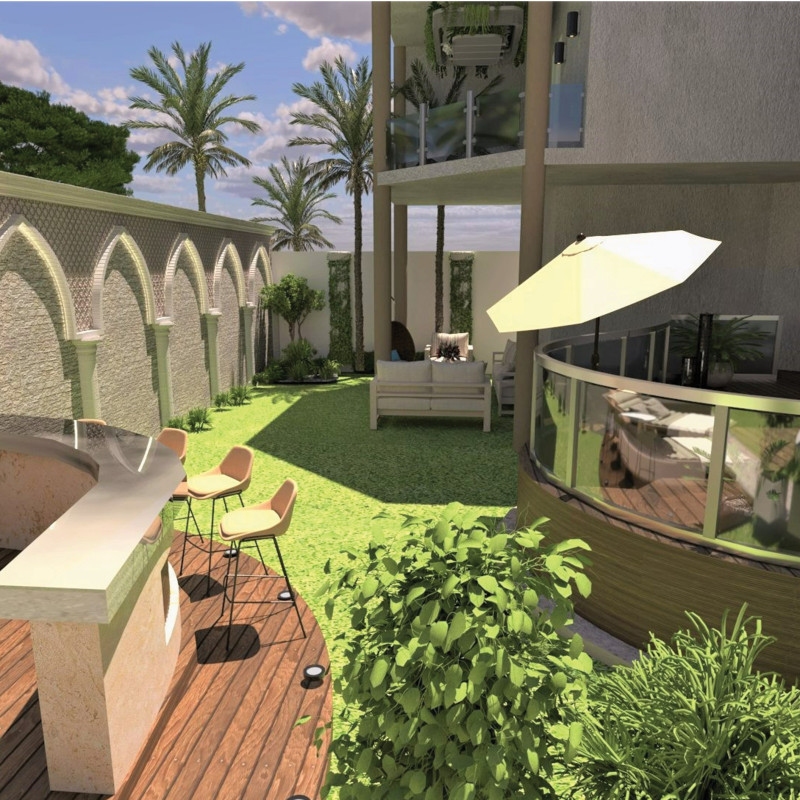 Meshrabiya Facades and Elliptical Cores Define a Sustainable Family Home