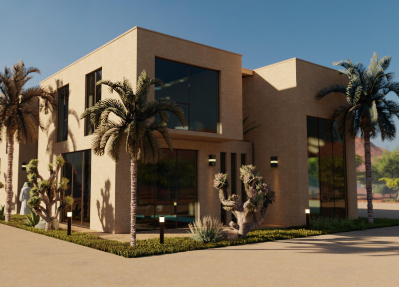 Adobe and Palm Fronds Create a Sustainable Home Reflecting Emirati Heritage