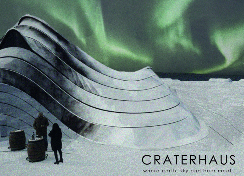 Rust-Finished Structures Nestled Within Volcanic Landscapes for Community Wellness