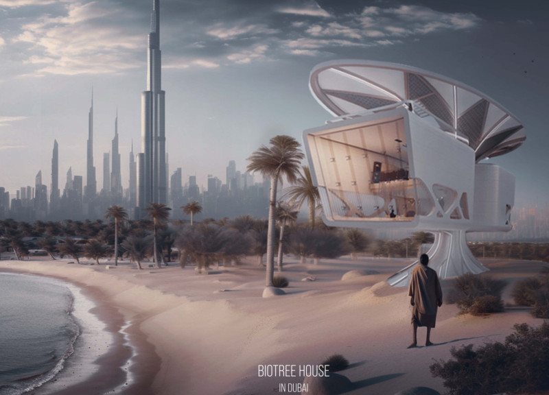 Fractal Form Supported by Reinforced Concrete and Solar Panels Creating Integrated Community Spaces