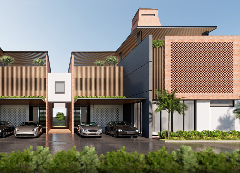 Integrating Wind Towers and Double Facades with Sustainable Concrete in Community Living