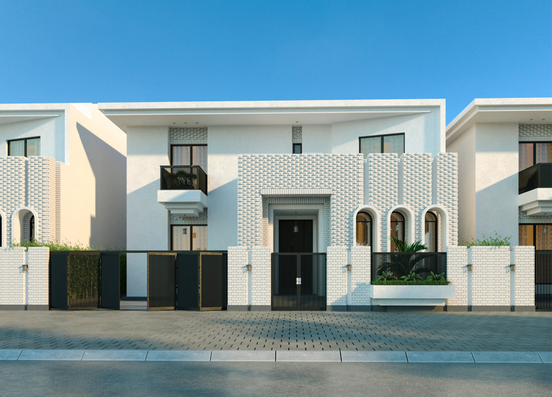 Dynamic Facade of Brick and Burdur Marble Enhances Climate-Responsive Family Living
