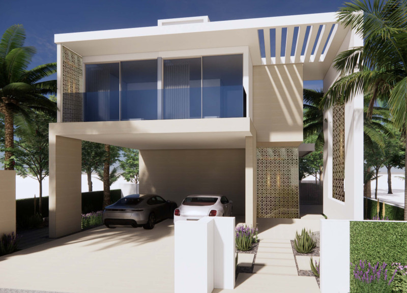 Charred Wooden Screens and Insulated Concrete Create a Sustainable Family Residence