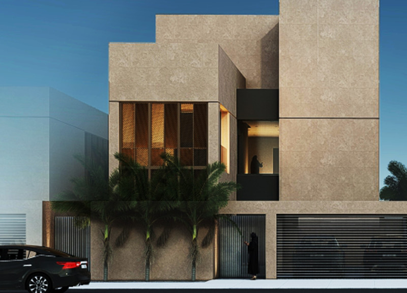 Charred Screens and Natural Light: a Family Residence Featuring Local Materials in the Uae