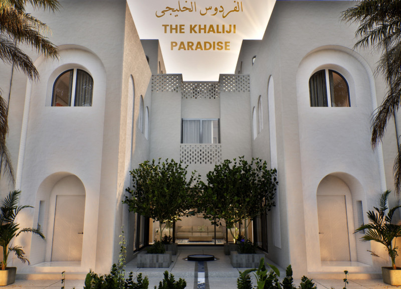 Carved Brickwork and White Render Create a Sustainable Oasis for Multi-Family Living