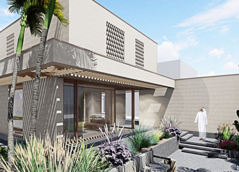 3d-Printed Concrete Facade with Natural Ventilation and Energy-Efficient Design in a Residential Villa