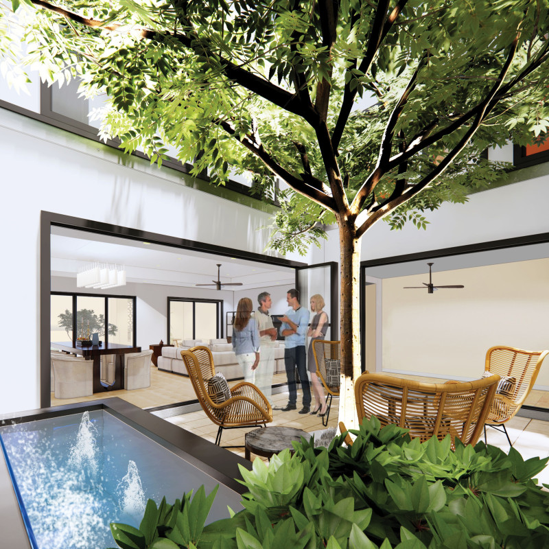 Charred Wooden Shingles and Hydroponic Gardens Define a Sustainable Urban Residence