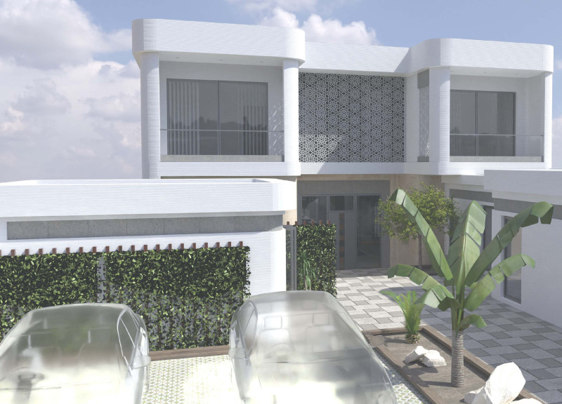 Translucent Concrete and Bamboo Framework Enhancing Sustainable Family Living