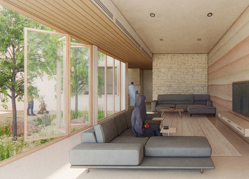 Charred Wooden Shingles and Cross-Laminated Timber Panels Shape a Multifunctional Community Space