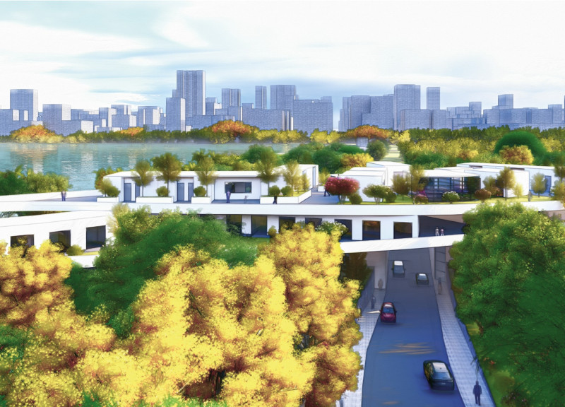 Charred Wooden Shingles and Biophilic Design Shape a Versatile Community Space