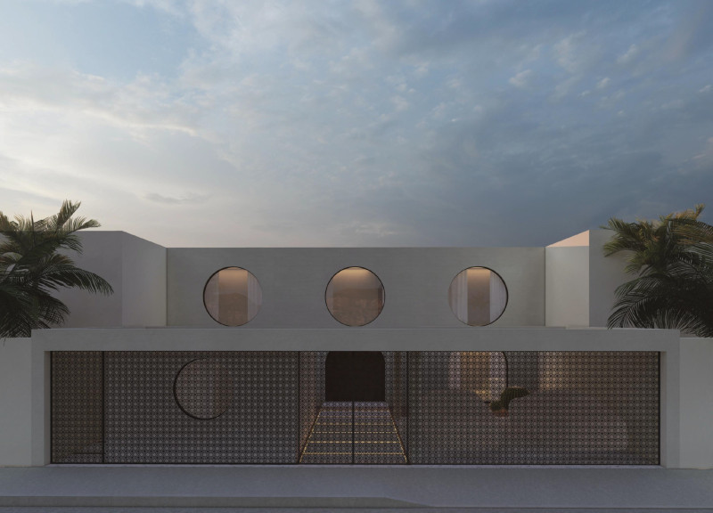 Twisted Entrances and Earth-Tuned Clay Create a Contemporary Family Residence