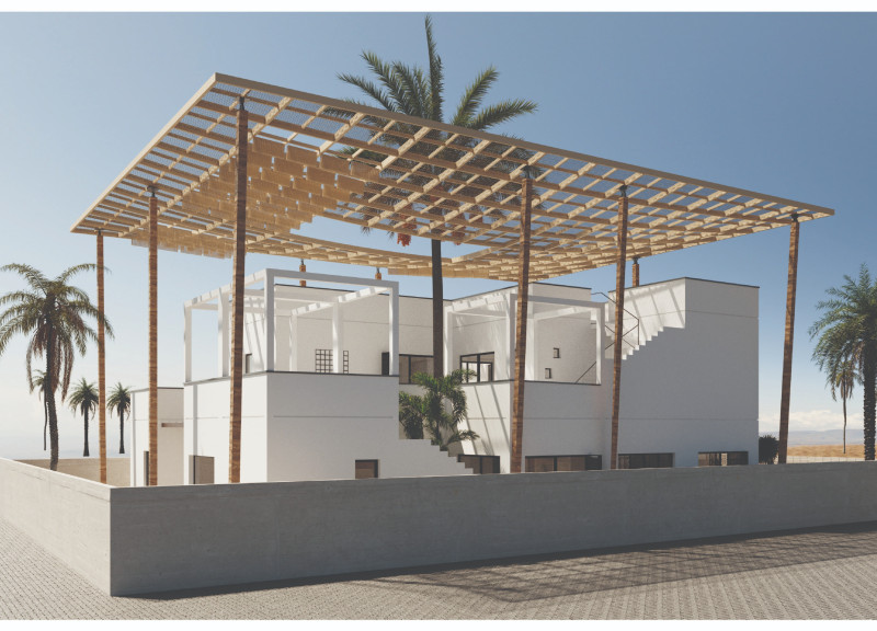 Charred Wood Shingles and Precast Concrete Create a Flexible Living Environment in a Modern Emirati Residence