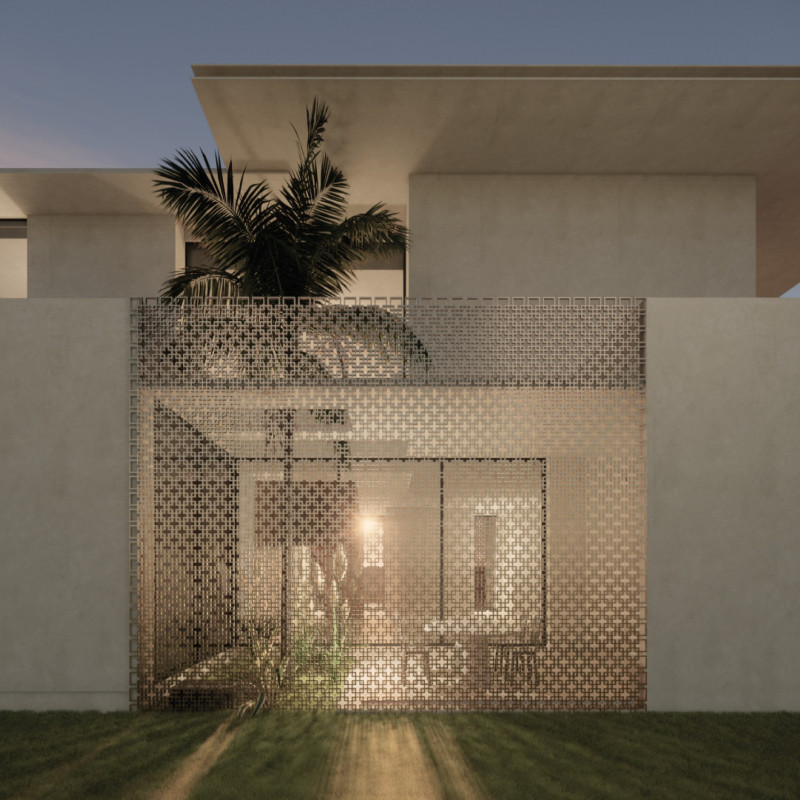 Perforated Metal Screen Enhances Flexibility in Sustainable Residential Design