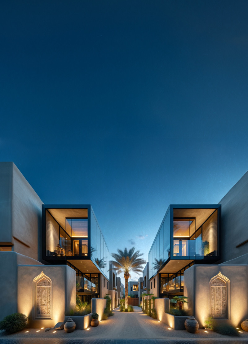 Mud and Aerogel Integration in Community-Centric Urban Housing