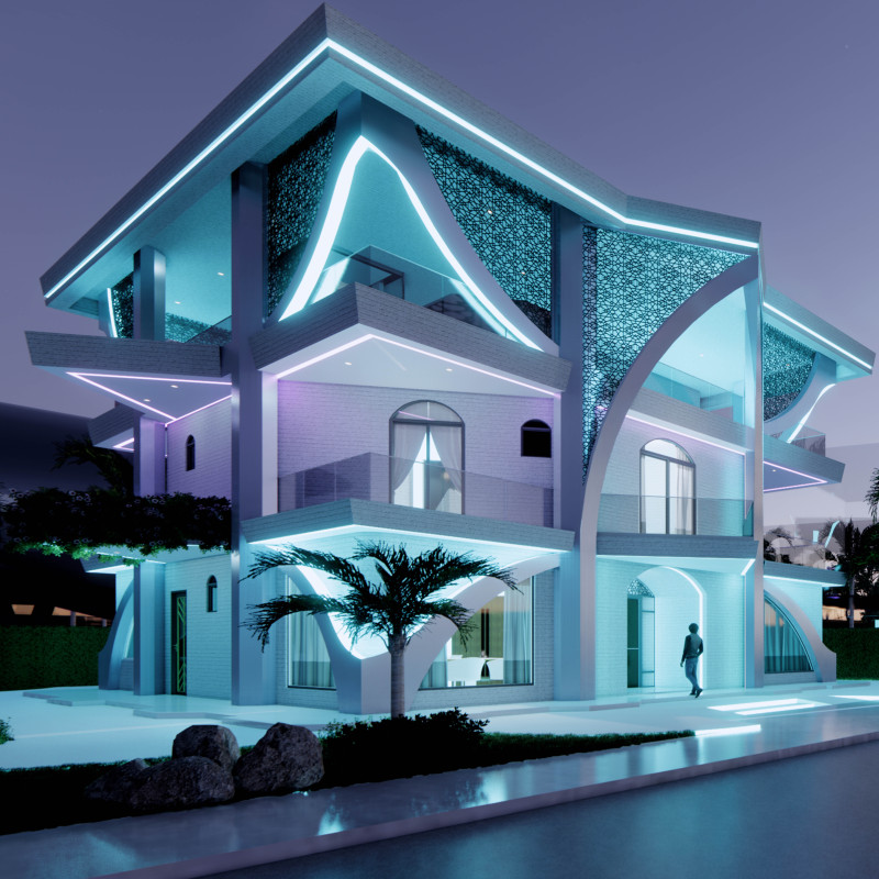 Geometric Façade and Solar Integration in Sustainable Urban Housing