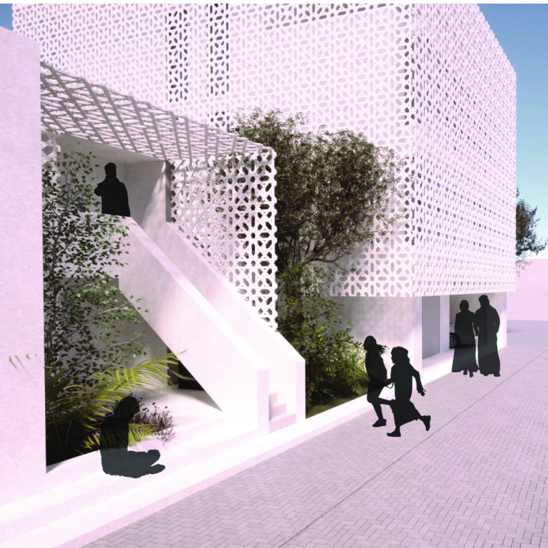 Charred Wooden Shingles and Glass Facade Transform Community Interaction in Urban Setting