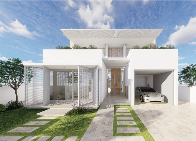 Charred Wooden Shingles and Cavity Walls Shape a Sustainable Multi-Generational Home