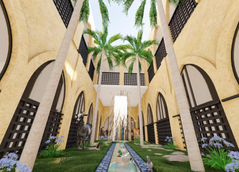 Sustainable Living Through Precast Concrete and Local Granite in a Thoughtfully Designed Community Center